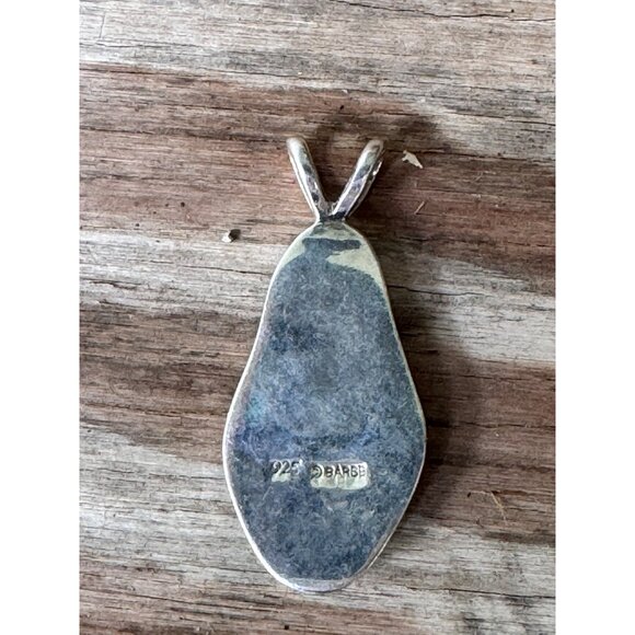 Barse Sterling Silver Pendant With Mother Of Pearl Teardrop14.73g - Picture 6 of 7